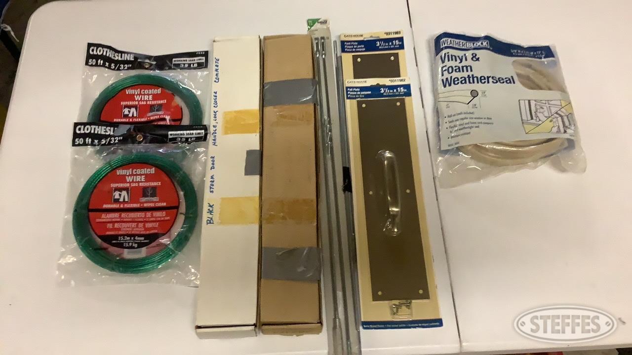 Door Hardware, Weather Seal, & Vinyl Coated Wire